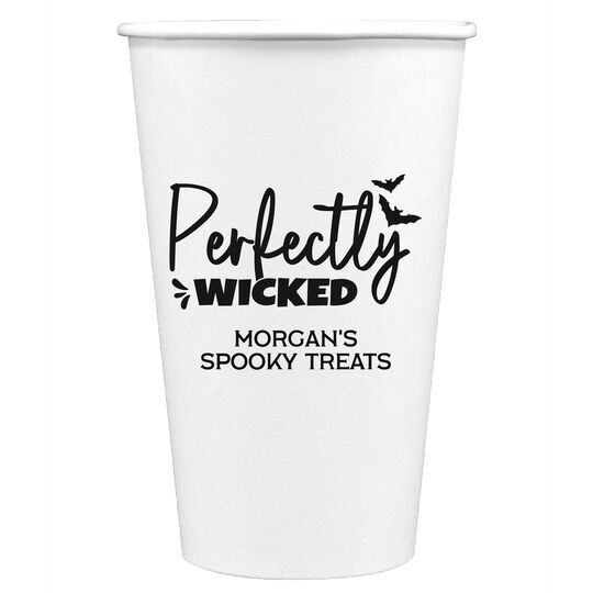Perfectly Wicked Paper Coffee Cups